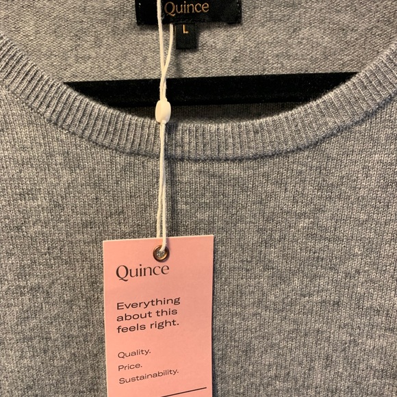 NWT Quince Mongolian Cashmere Maternity Crewneck Sweater - Large - Picture 4 of 5